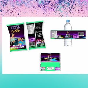 90s Treat Bundle Labels-90s Chip Bag -Throwback Retro Wrappers-Retro Birthday-Retro Party Labels - Hip Hop Favors - 90s Wrappers