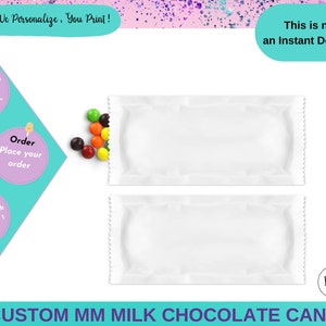 Custom Milk Chocolate Wrappers - Party Favors custom - Candy Bar Labels-Any Desing - Custom Milk Chocolate Birthday -Custom All Occasions