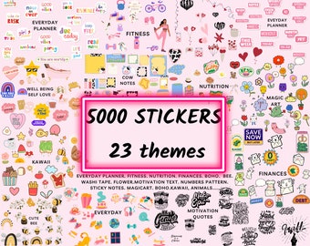 5000 digital stickers for planner |stickers for goodnotes |digital stickers bundle |digital stickers pack