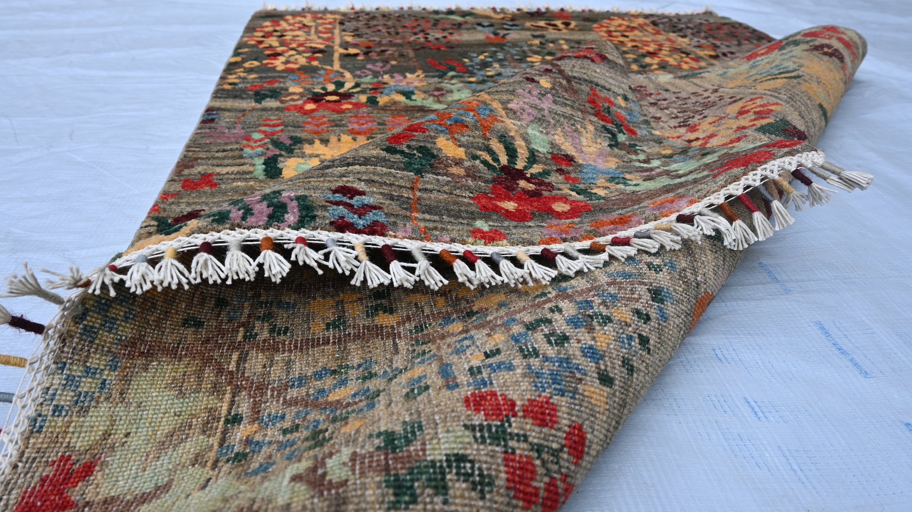 4.10 X 3.3 Ft Tree of Life Rugs Kidsroom Rug Kitchen Rugs