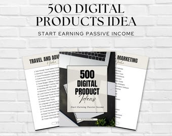 500 Digital Product Ideas for 2026 | Canva Editable Business Ideas | Online Income Ideas | Passive Income Digital Products
