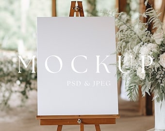 Wedding Seating Chart Mockup Wedding Sign Mock up Wedding Welcome Sign Mockup Boho Mockup Poster Mockup Mockup PSD Wedding Mockup Minimalist
