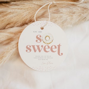You're So Sweet Party Favor Thank You Tag - Sweet One/ Two Sweet | Sweets Birthday | Donut Party | Goodie Bag Tag | Toddler Baby Birthday