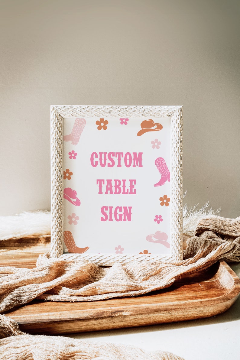 First Rodeo Birthday Party Bundle Boho Retro 1st Birthday Bundle for Girls Cowgirl Western Theme Wild West First Birthday Package Digital image 7