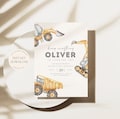 Editable Construction Invitation Construction Boy Birthday Invitations Dump Truck Party Invite Printable Template Digital Instant Download