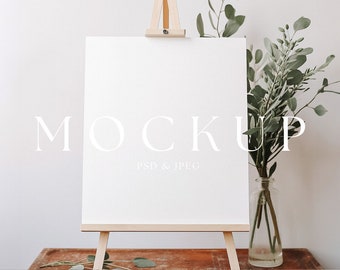 Wedding Seating Chart Mockup Wedding Sign Mock up Wedding Welcome Sign Mockup Boho Mockup Poster Mockup PSD Wedding Mockup Minimalist