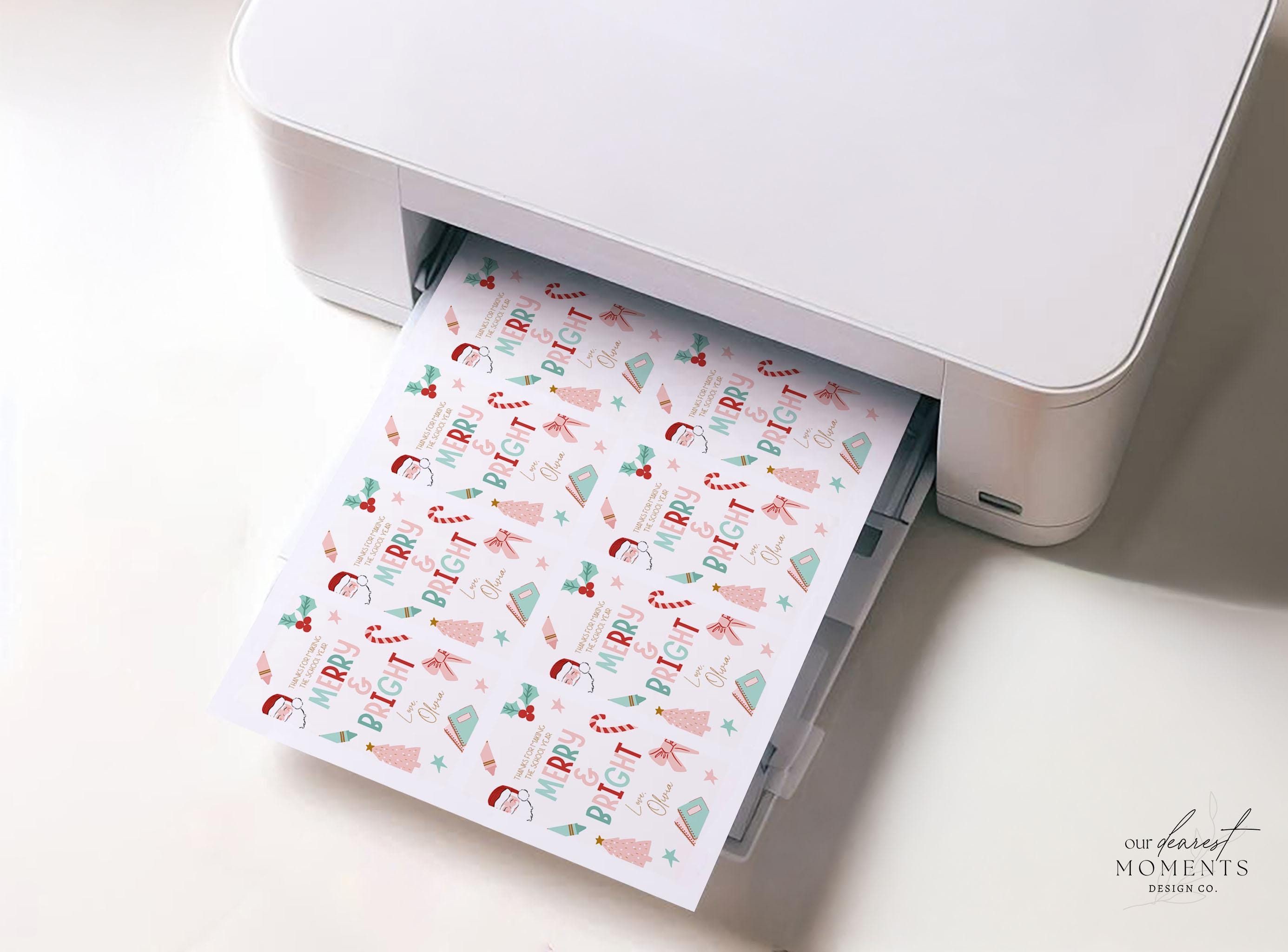 Editable Thank You Kids School Christmas Gift Tag Template Printable ...