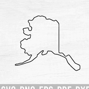 Alaska State Outline - Instant Digital Download - svg, png, eps, pdf, dxf files - Proud Alaska, Love Alaska, Native
