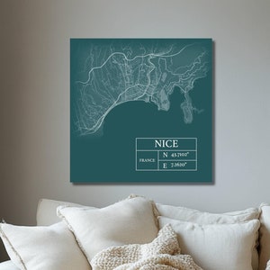 Mapa personalizado cuadrado, lienzo con mapa de la ciudad, arte de ciudad minimalista personalizado, regalo de inauguración de la casa, mapa de la ciudad personalizado, mapa personalizado de cualquier ciudad