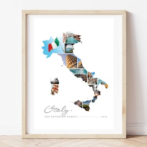 Personalisierte Reiseerinnerungen, Benutzerdefiniertes Reiseplakat, Abenteuer Wandkunst, Reisegeschenk, Urlaubsfotokunstdruck, Urlaub Fotocollage