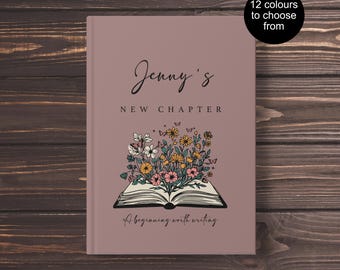 Personalized Graduation Journal, Custom Name Notebook, New Chapter Writing Diary, College Grad Gift, Motivational Keepsake For Her