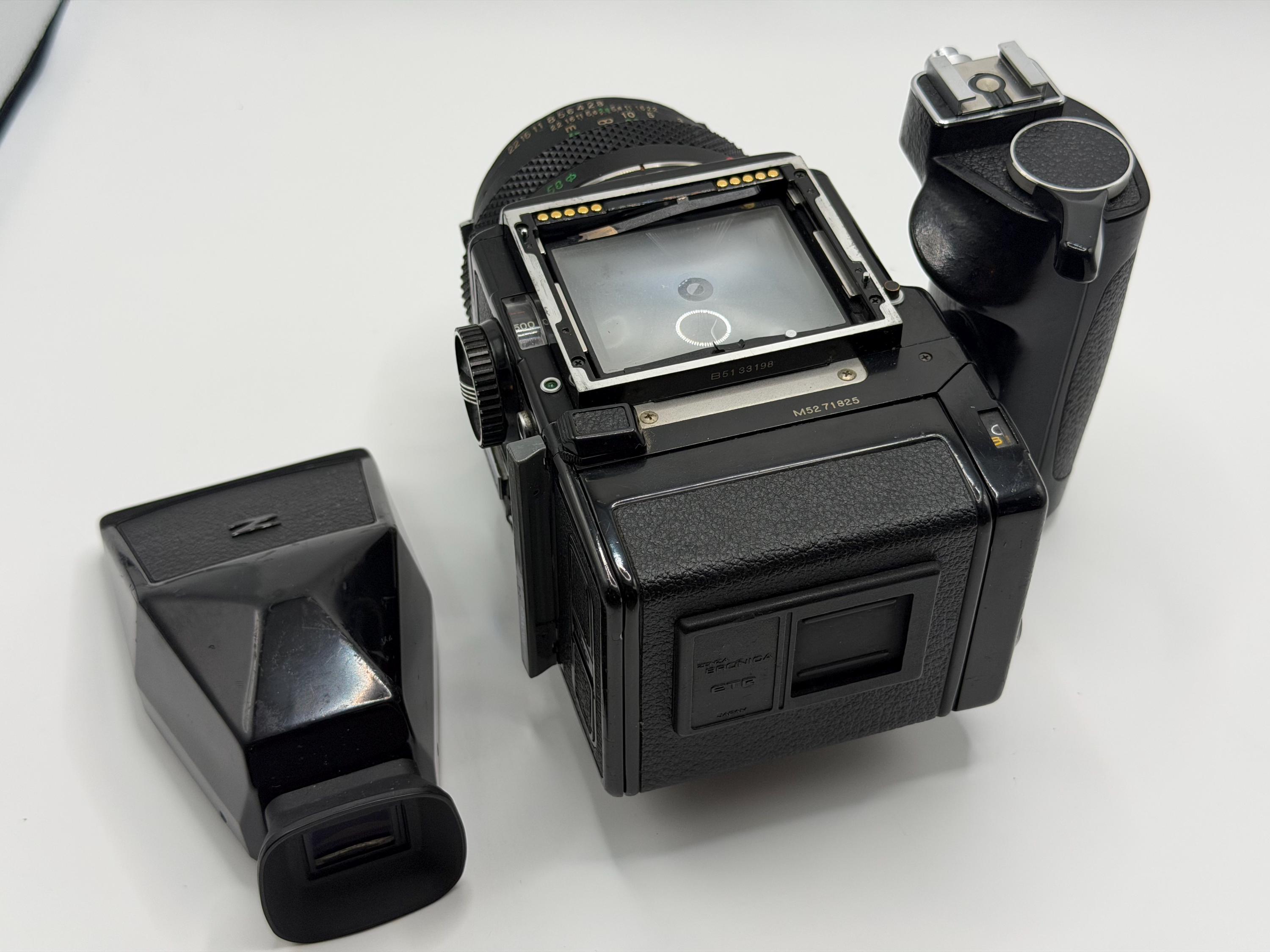 Zenza Bronica ETRS W/ 75mm 2.8, Winder and 120 Film Back | Vintage