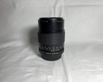 Obiektyw vintage Makinon MC f=135 1:2.8 do mocowania Pentax K