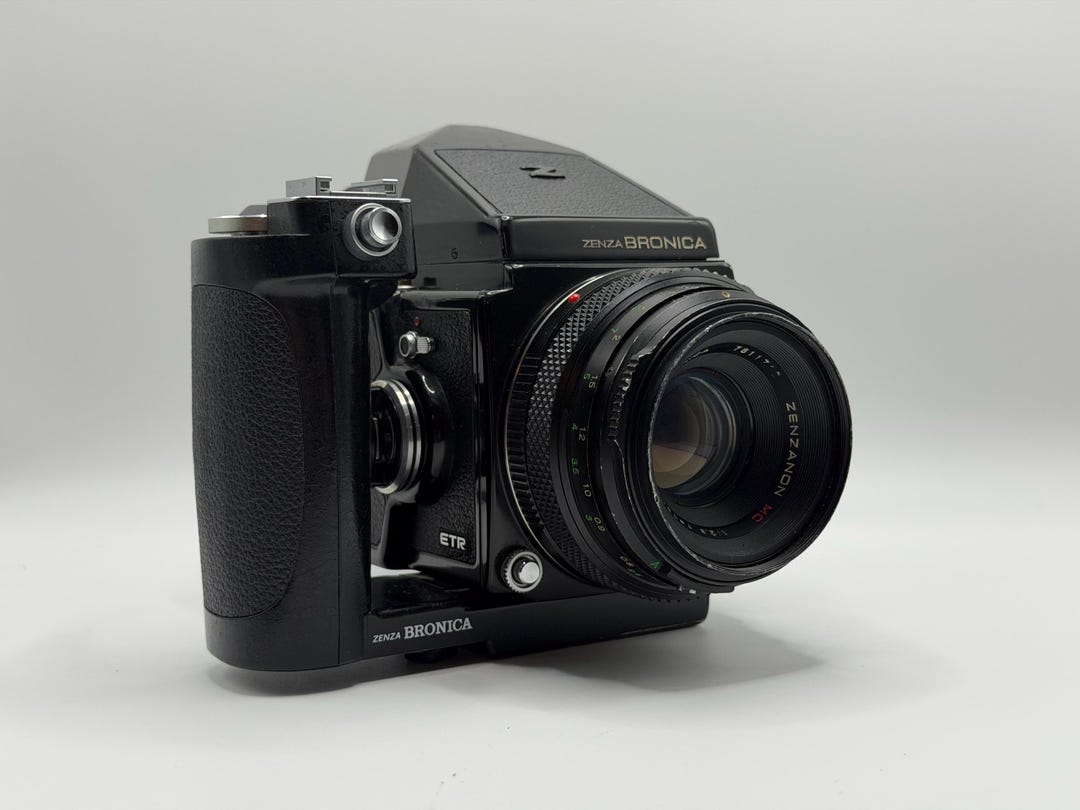 Zenza Bronica ETRS W/ 75mm 2.8, Winder and 120 Film Back | Vintage
