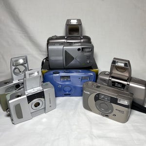 Vintage basic compact point and shoot cameras for APS film | mixed brands | all working