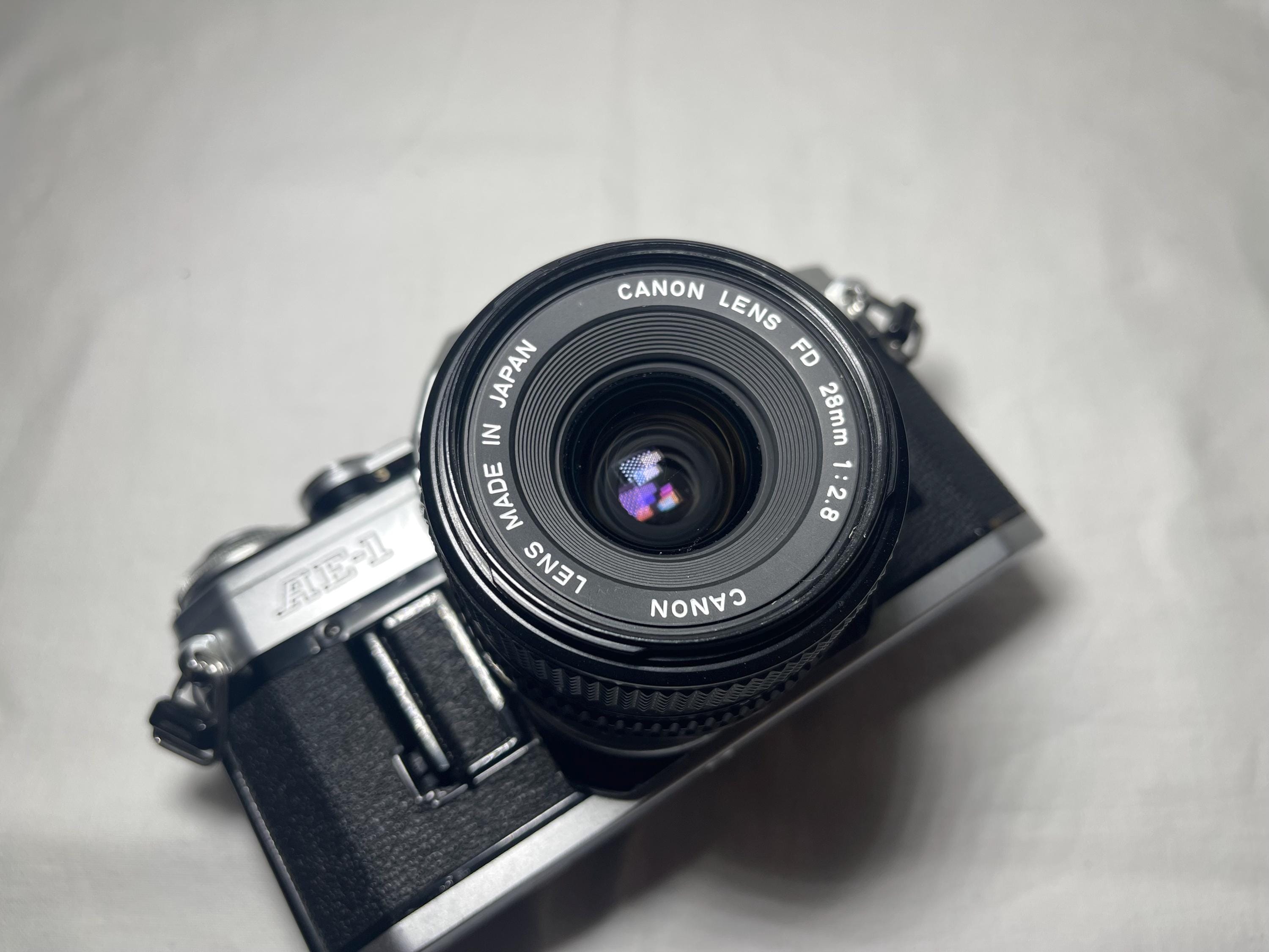 canon ae-1 lens fd 28mm 1:2 キャノン フィルムカメラ