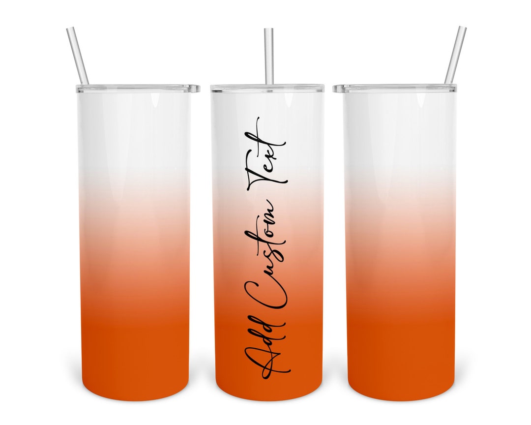 20 Ounce Skinny Tumbler OMBRE Tumbler Colorful Gradient Tumbler