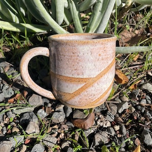 Geometric Textured Ceramic Mug