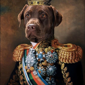 Custom Renaissance Pet Portrait Royal Pet portrait Queen Royal Portrait Regal Dog Portrait Renaissance Pet Art Renaissance Pet Portraits Dog