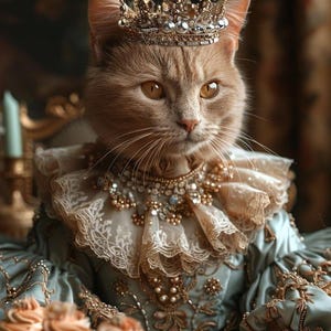 Renaissance Pet Portrait from Photo,Custom Funny Canvas, Royal Pet Portrait, Pet Digital Art, Portrait Art Design