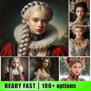 Custom Royal Portrait, Customized Renaissance Portraits, Royal Queen Portrait, Christmas Gift Idea Custom Royal Portrait from Photo