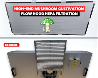 Campana de flujo para micología de hongos FFU, 2 x 4 pies, unidad de filtro de ventilador HEPA14