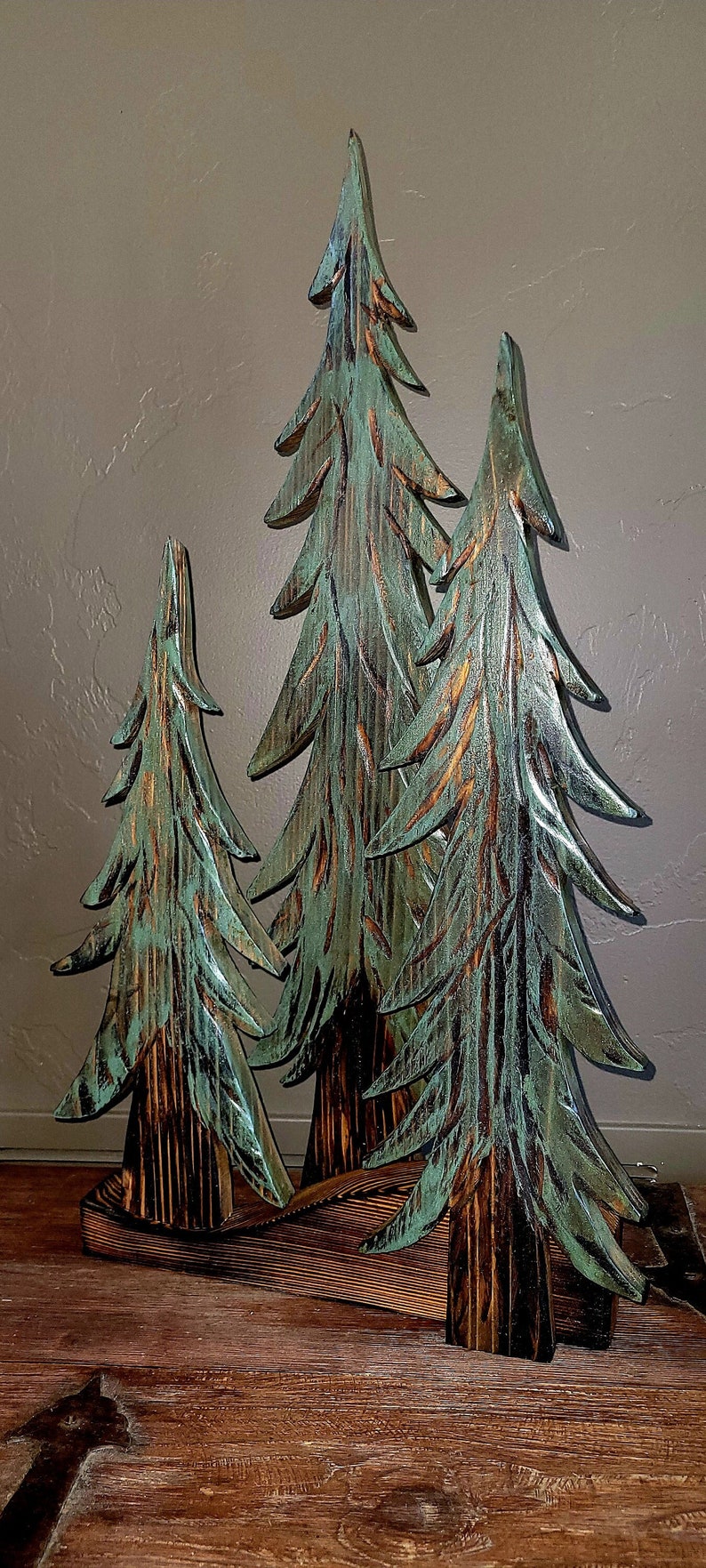 Tall Pines Tree Set Etsy