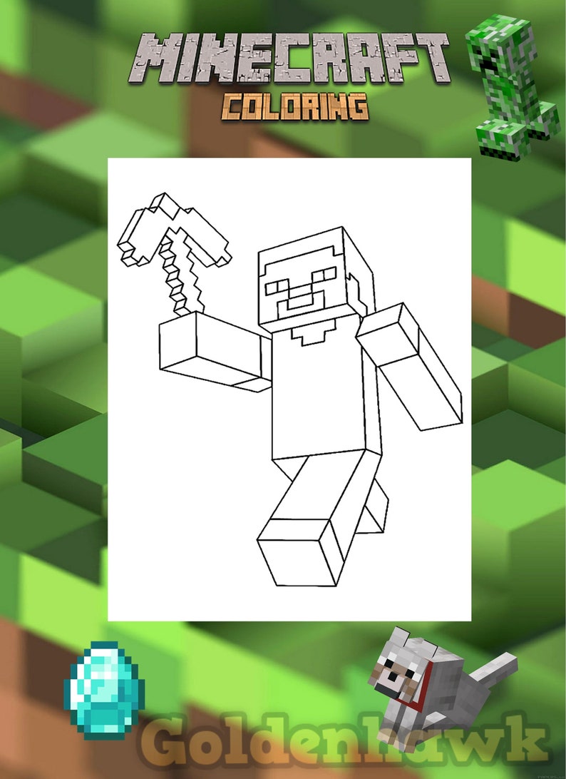 Printable Minecraft Activity Sheets/party Games - Instant Download ...
