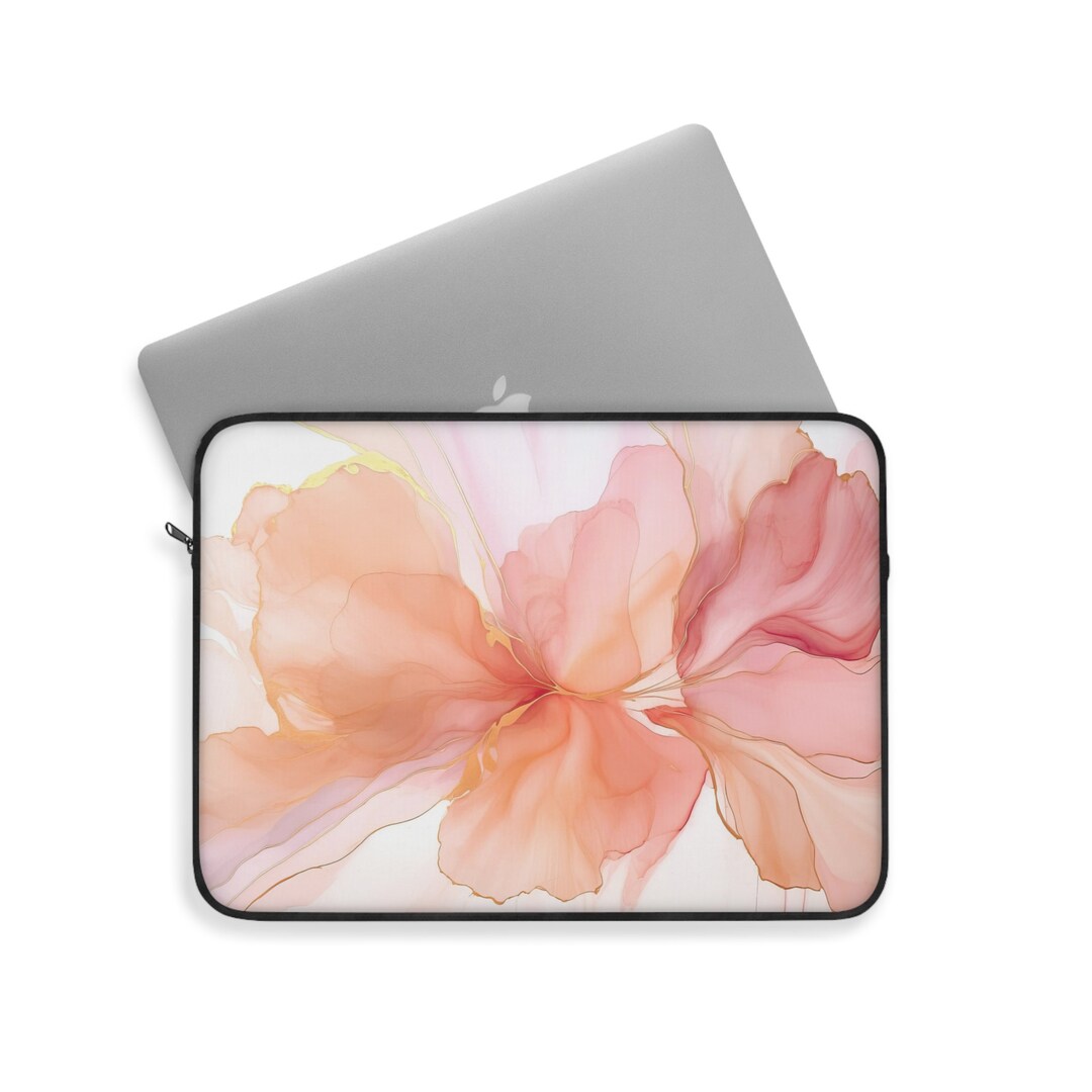 Abstract Floral Laptop Sleeve Woman Laptop Cases, Chic Laptop Case