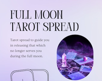 Full Moon Tarot Spread | Tarot Printable