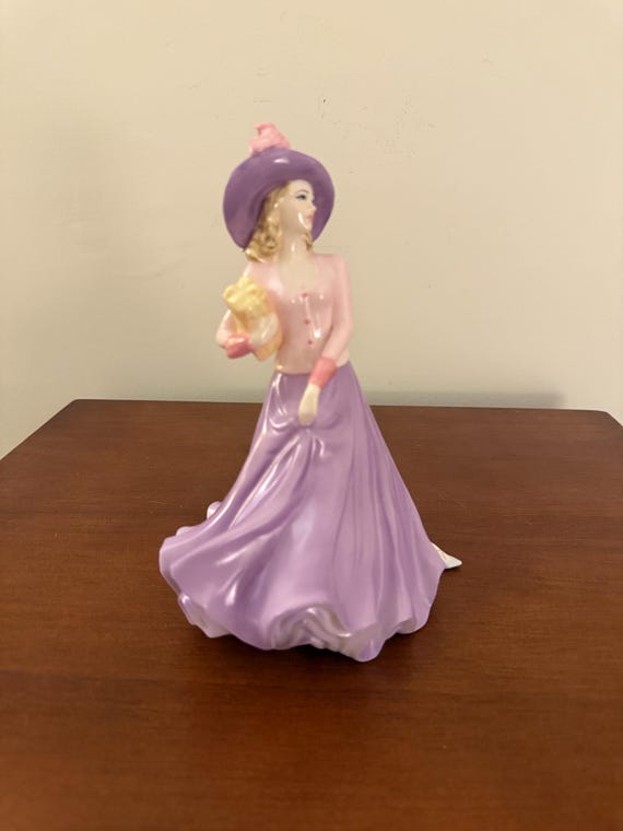 Coalport Sentiments “the Birthday Present “ Bone China Lady