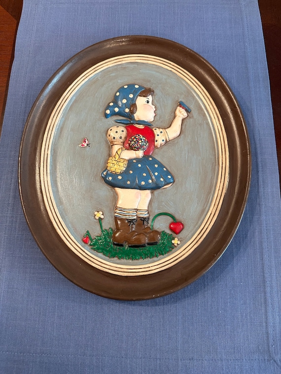 1973年製ヴィンテージ陶器製壁飾り - Etsy 日本