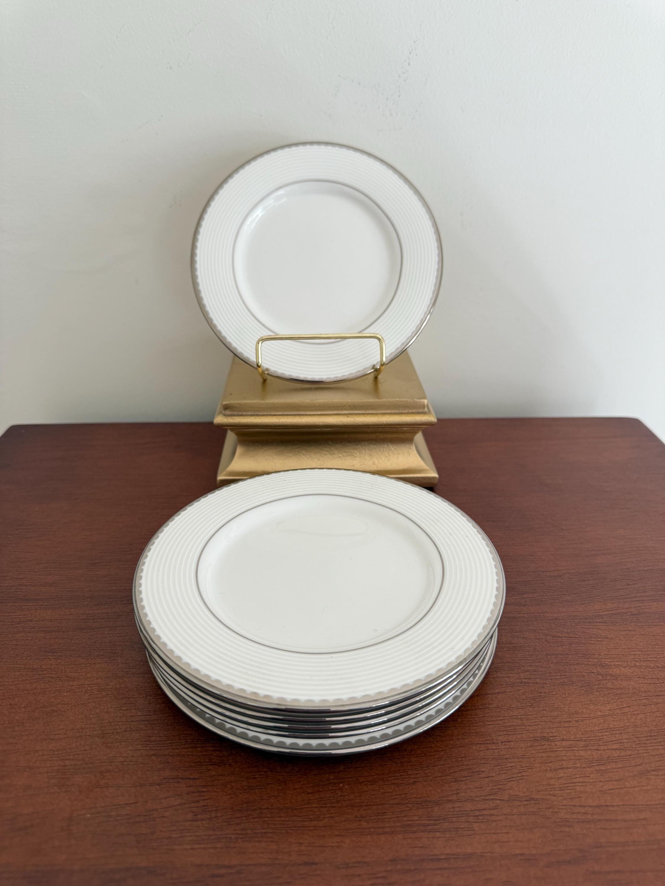 Set of 6 Kate Spade by Lenox Sugar Pointe Saucer Plate - Etsy