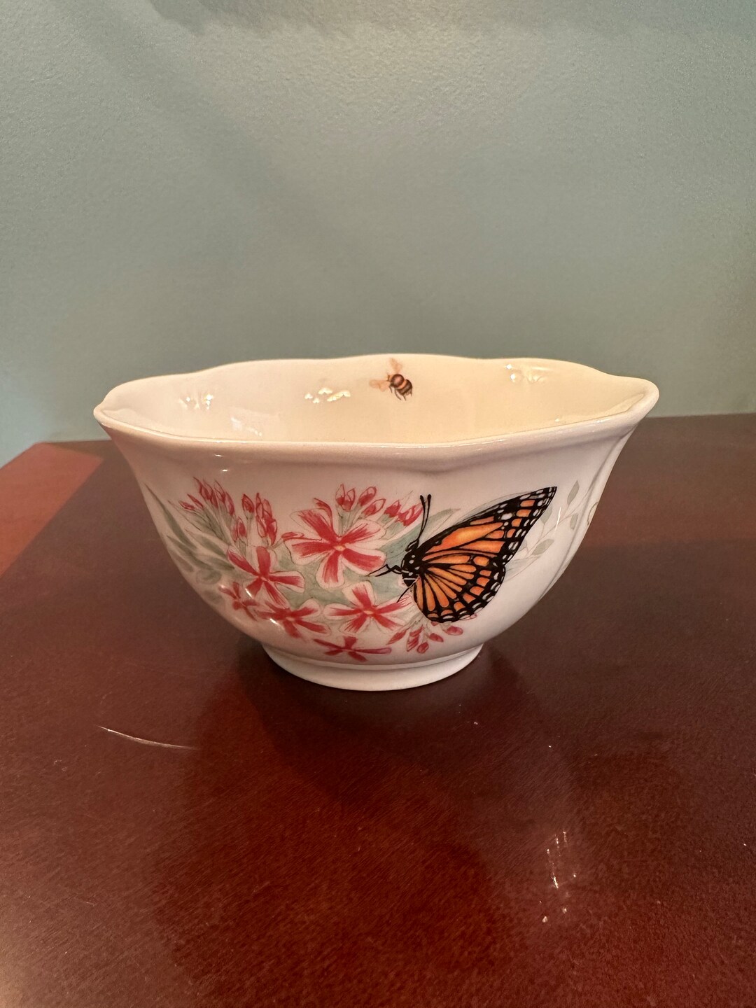 Lenox Butterfly Meadow Eastern Bluebird Rice Bowl Etsy