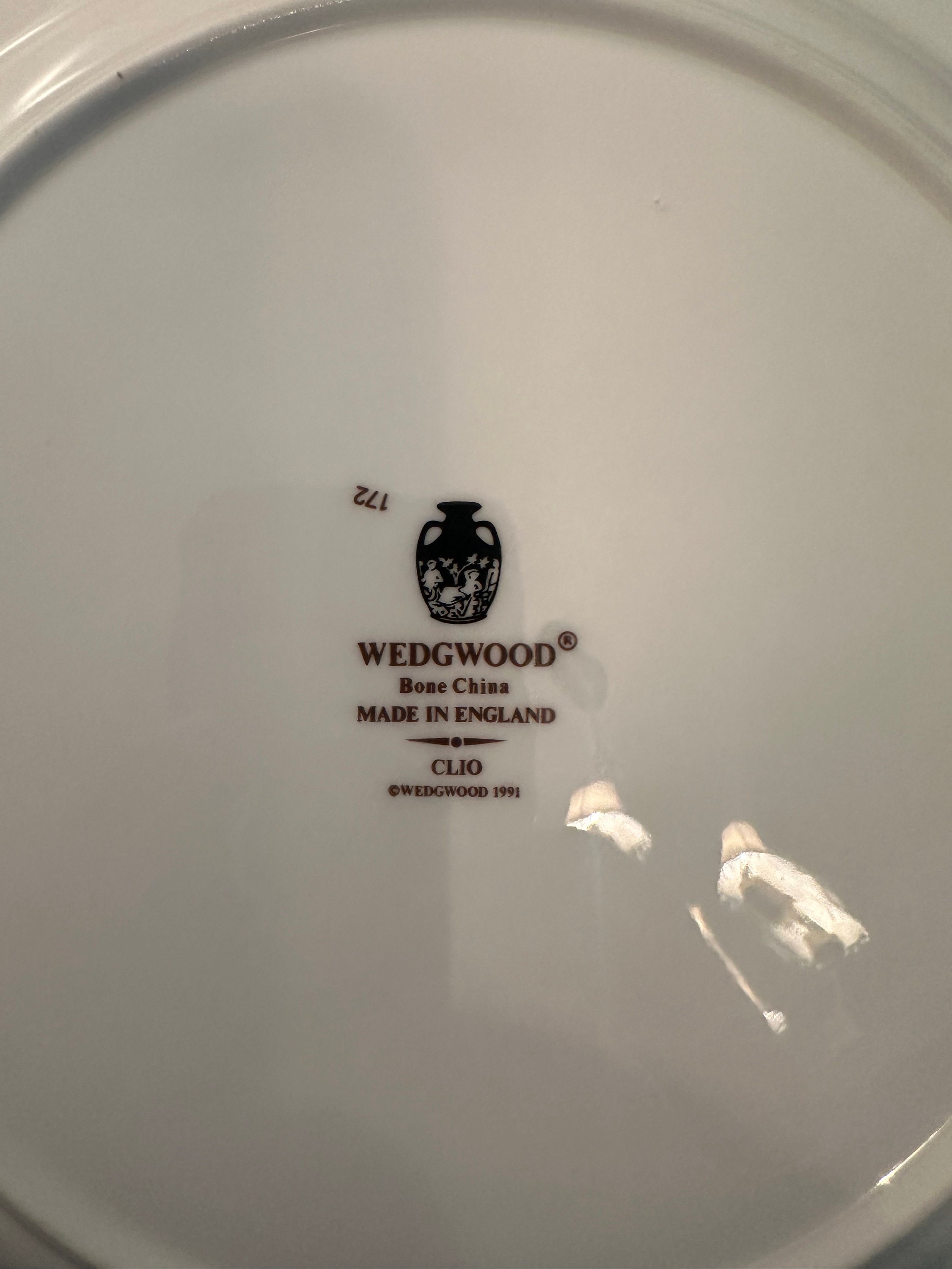 Wedgwood Bone China “ Clio” Dinner Plate. 10.75” - Etsy