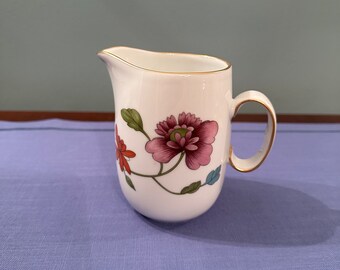 Royal Worcester Astley Porcelain floral Pitcher Creamer.