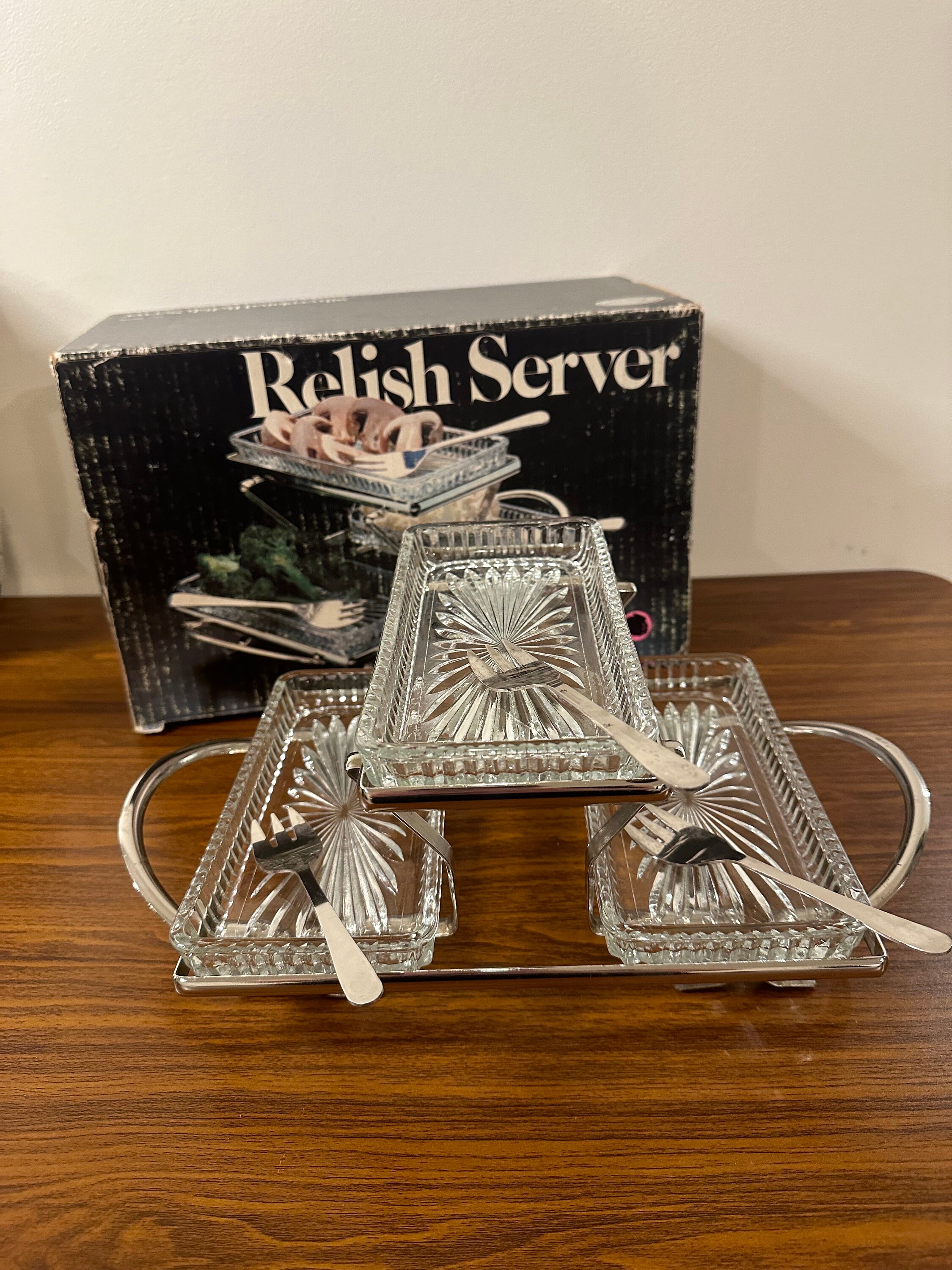 Vintage Leonard Silver Silver Plated 3 Tier Relish Server - Etsy