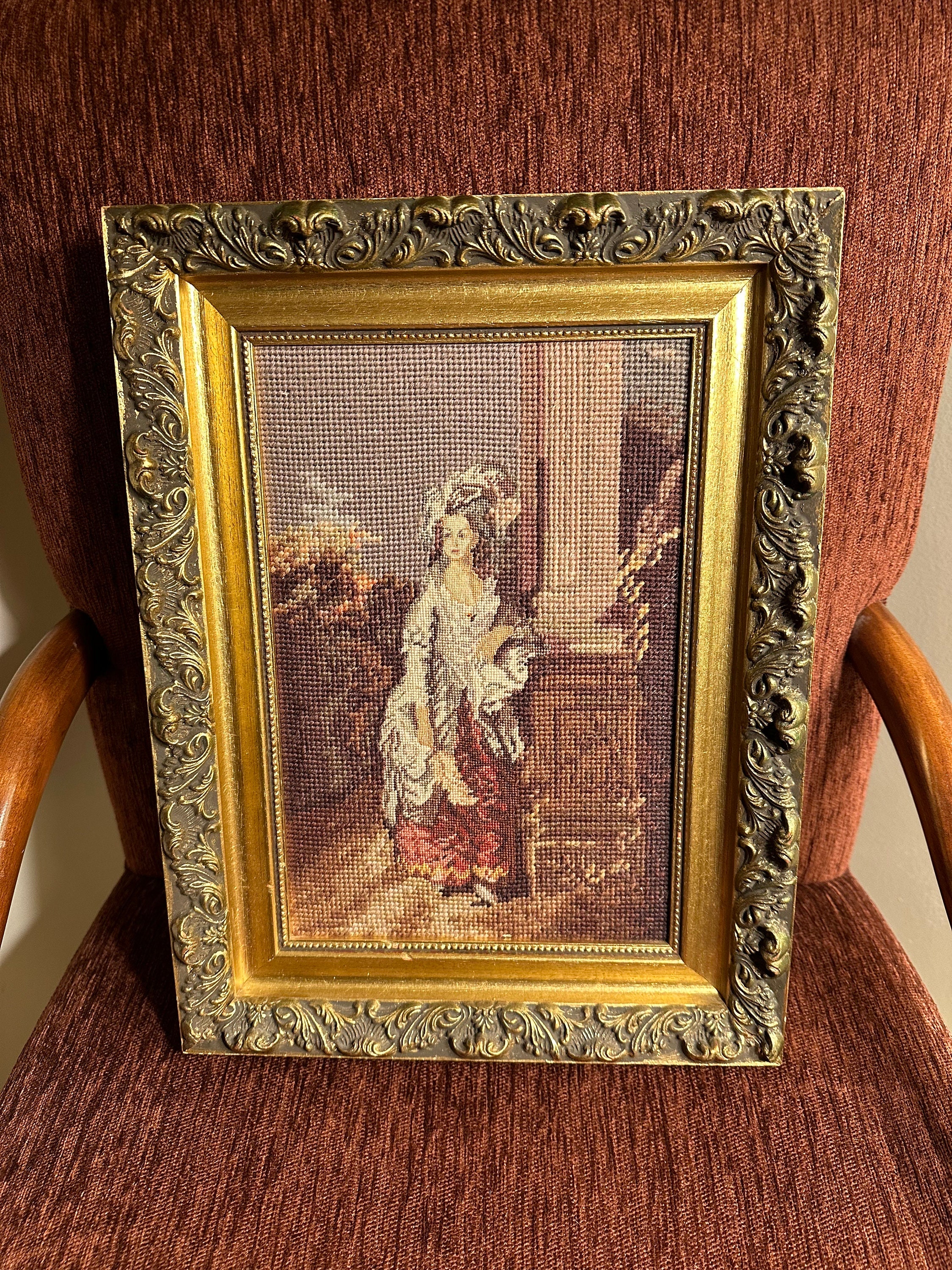Vintage French Needlepoint Frame. - Etsy