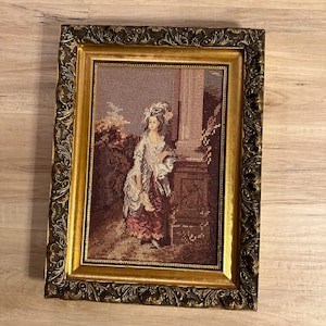 Vintage French Needlepoint Frame.