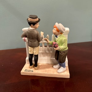 Norman Rockwell Porcelain Figurine "The Rivals"