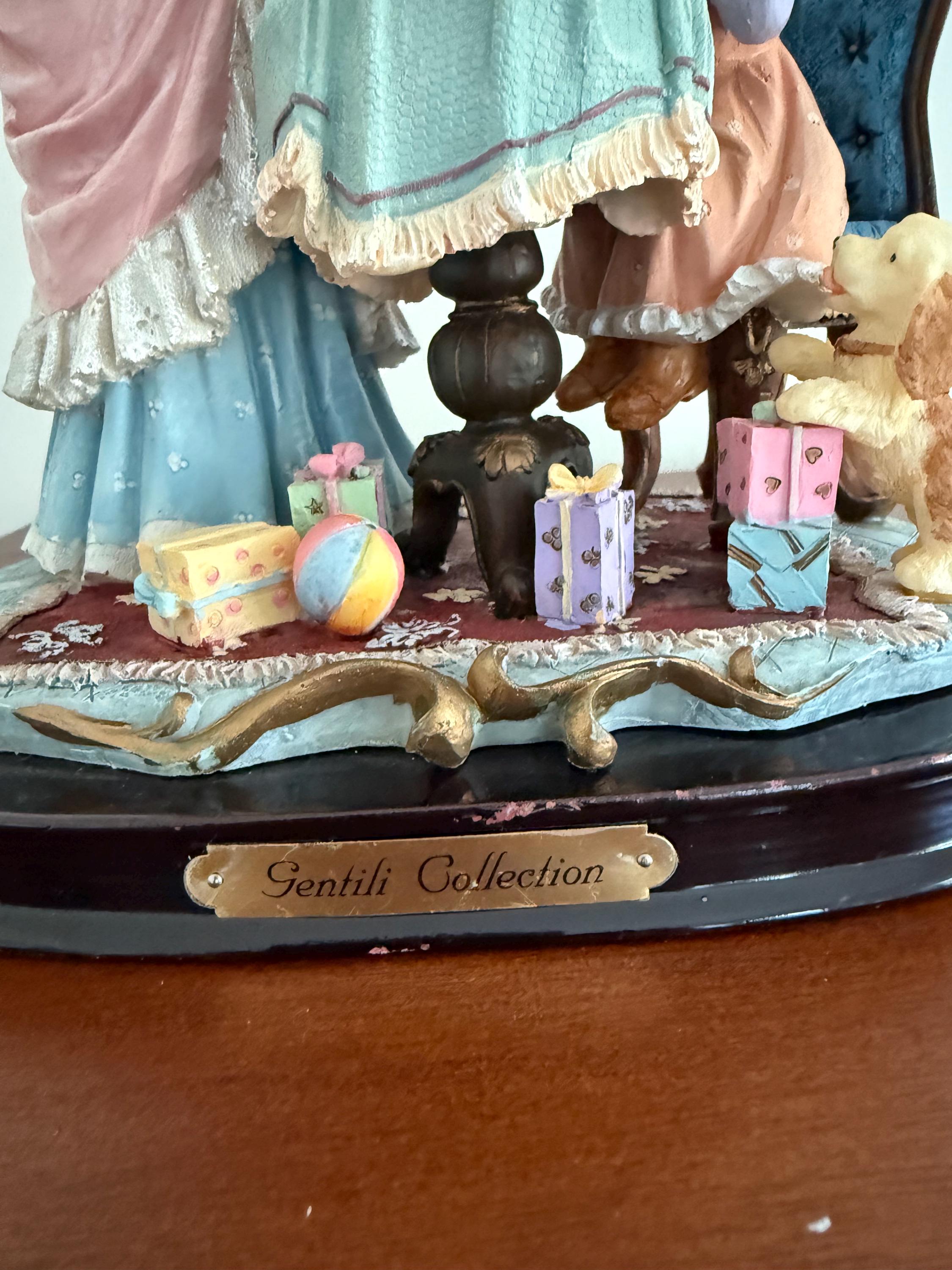 Gentili Collection Mother & Daughter Birthday and Puppy Figurine