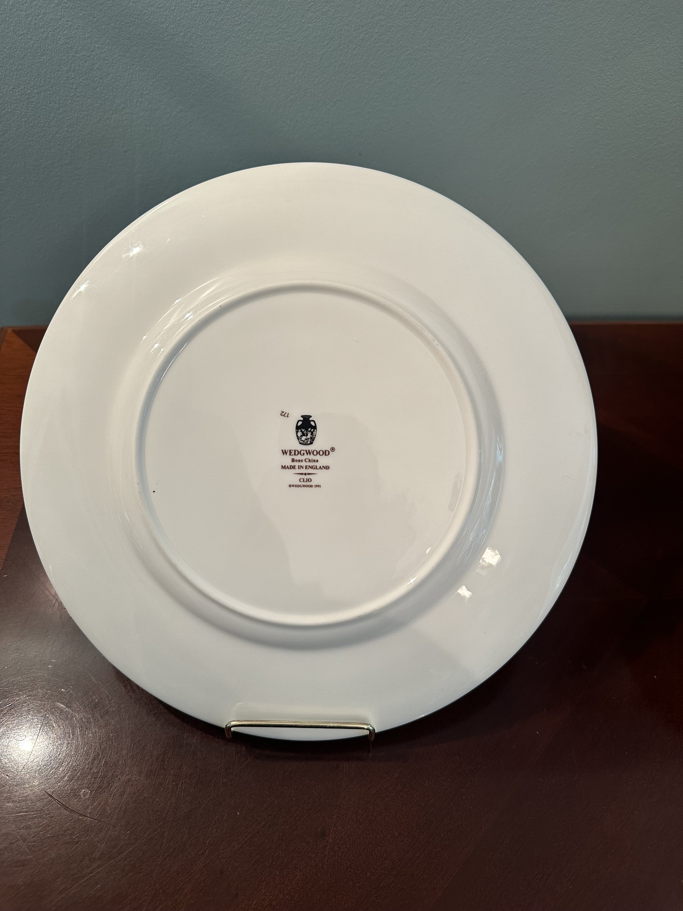  CLIO Bone China プレート27.5㌢×5枚 Wedgwood Bone China “ Clio” Dinner Plate. 10.75” - Etsy