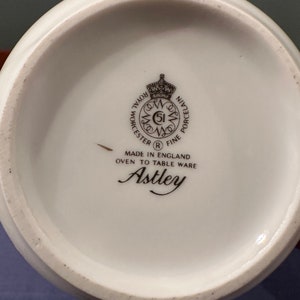 Royal Worcester Astley Porcelain floral Pitcher Creamer. zdjęcie 7