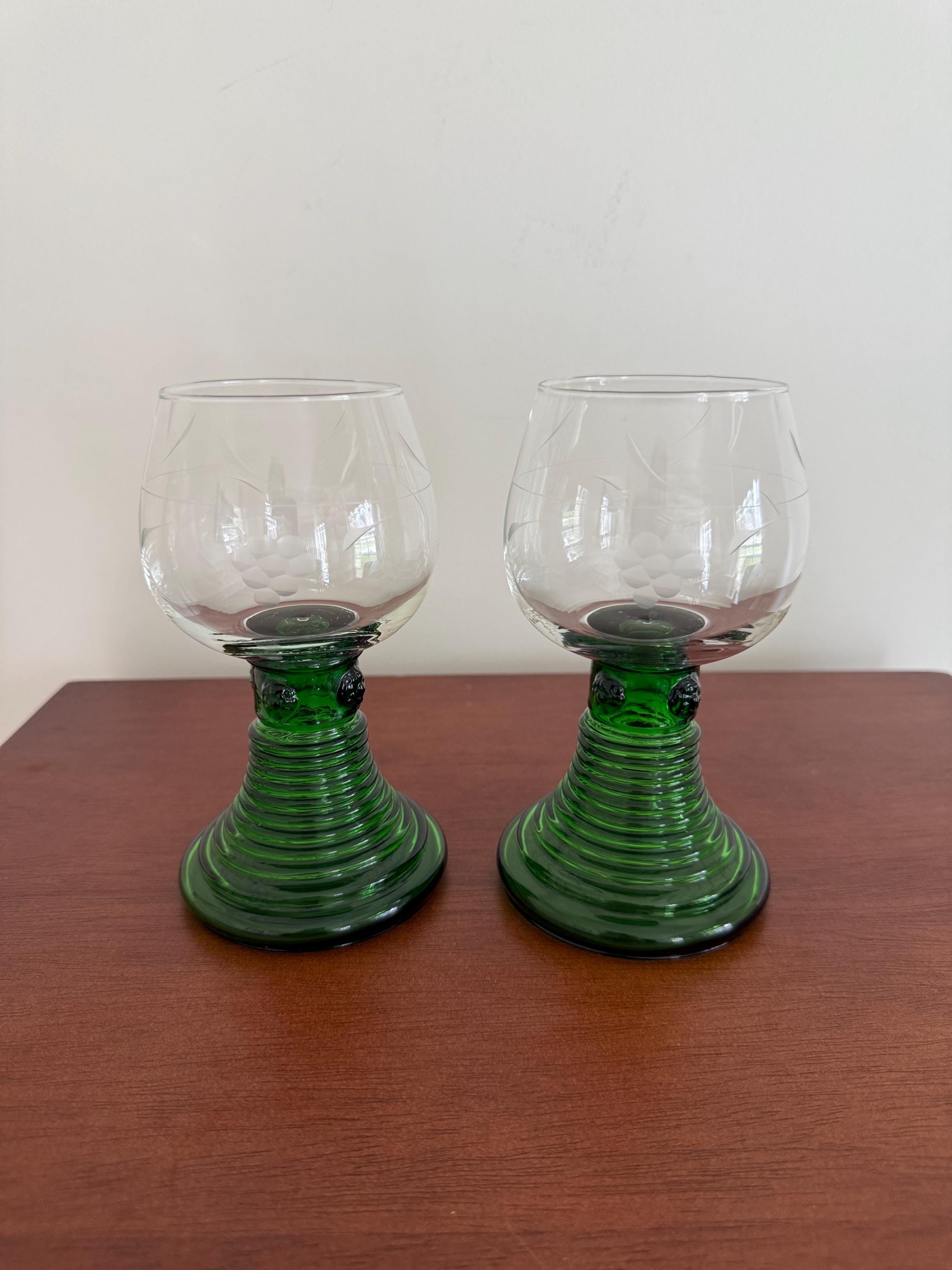 Set of 2 Vintage German Roemer Wine Cordial Glasses. - Etsy