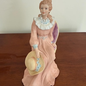 Vintage Homco Porcelain “Courtney’s Dream” Victorian Lady Figurine