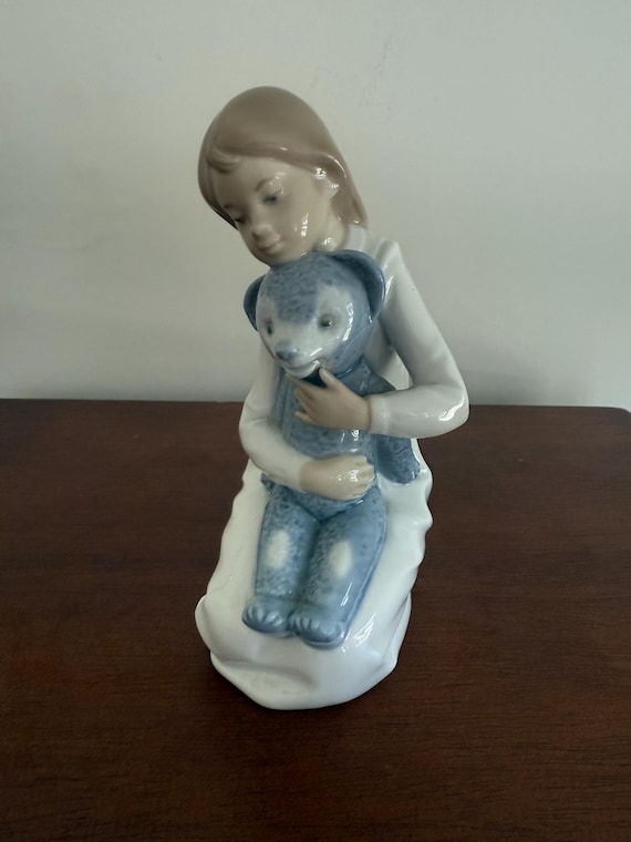 NAO 猫 くま 置物 LLADRO NAO By Lladro Kitty Cat Figurine 1985 Spain Vintage RARE | eBay
