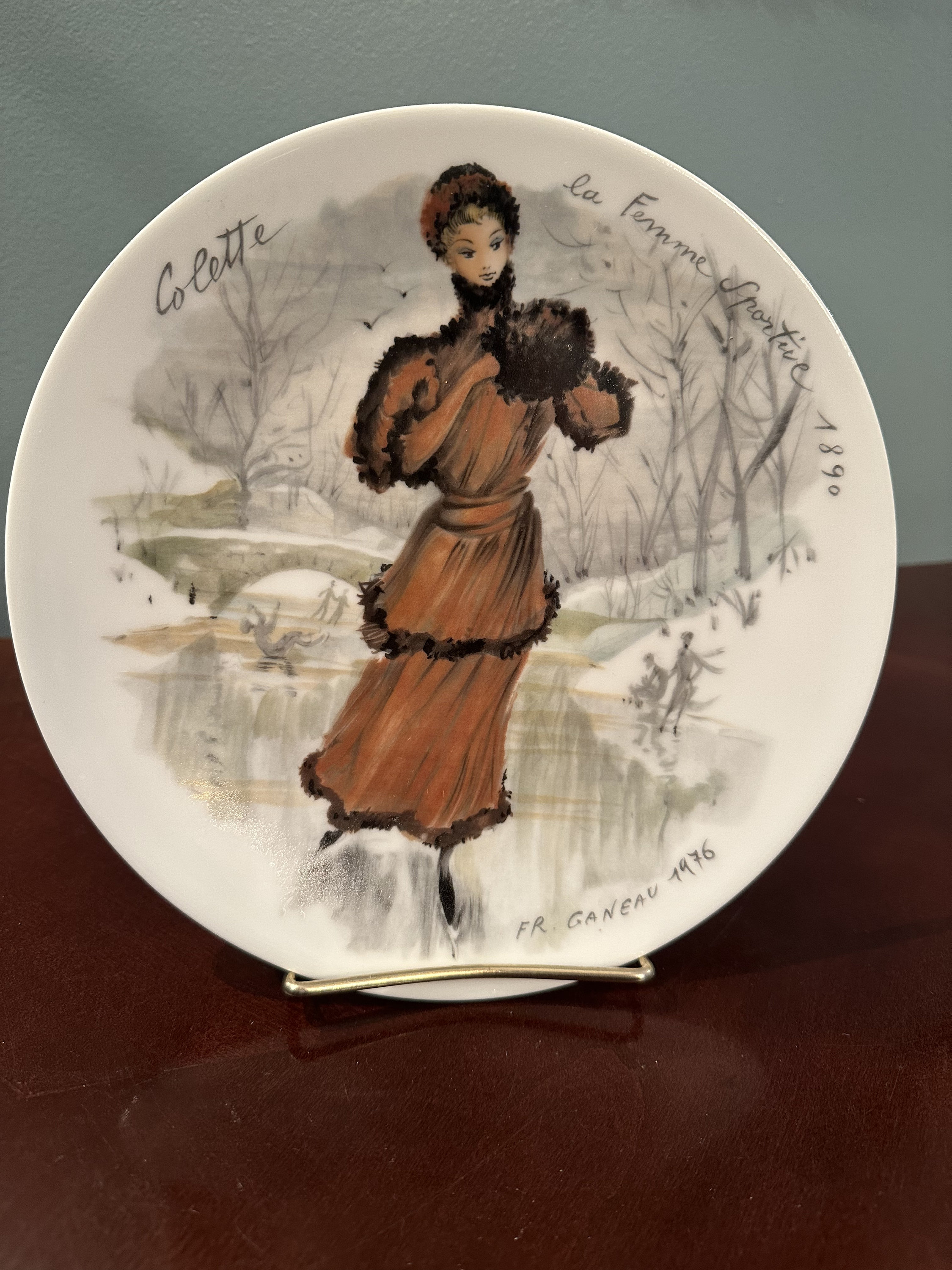 Vintage 1976 D'arceau Limoges “colette La Femme” Plate - Etsy