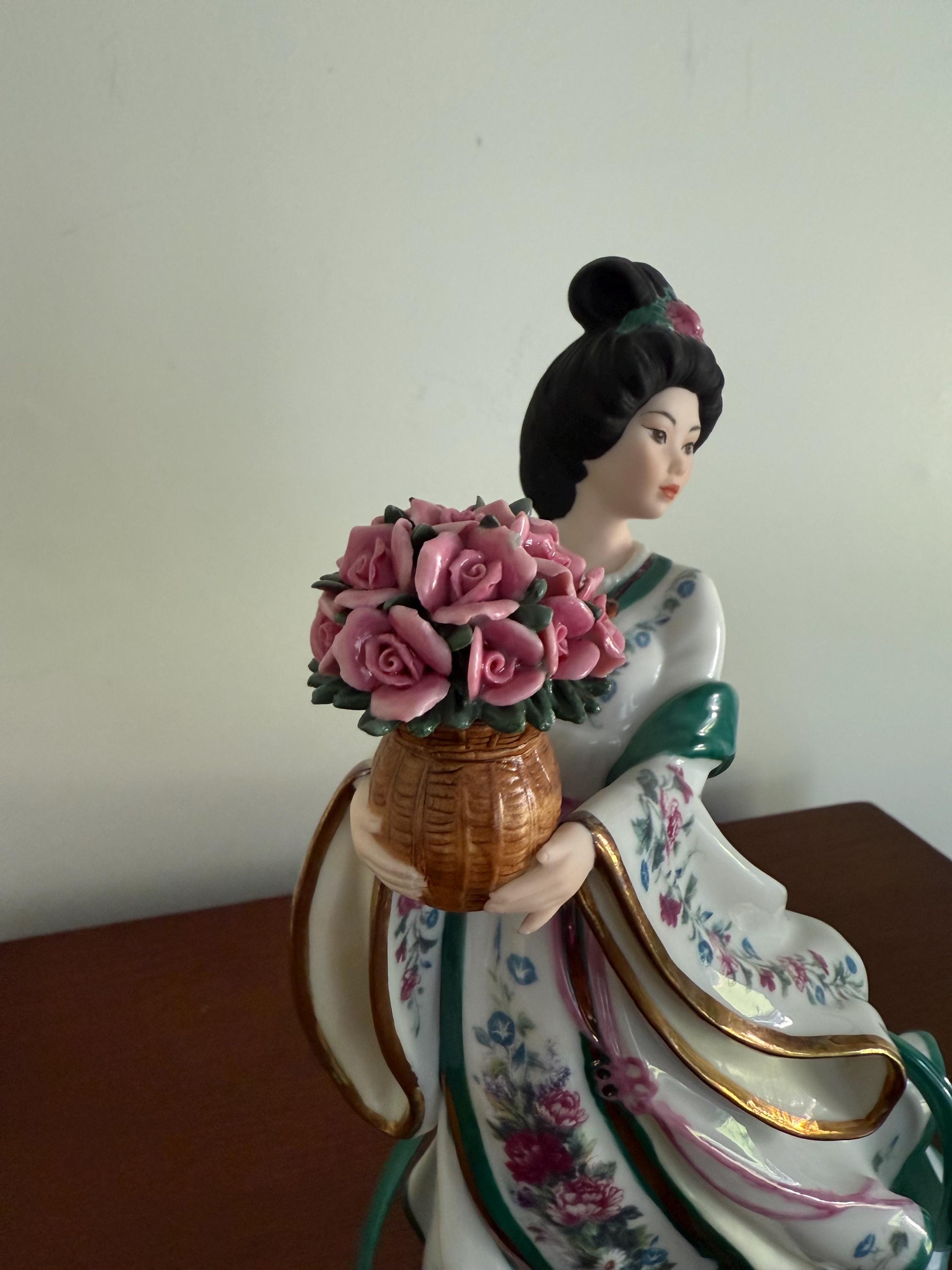 Danbury Mint “the Rose Princess” by Lena Liu Porcelain Figurine