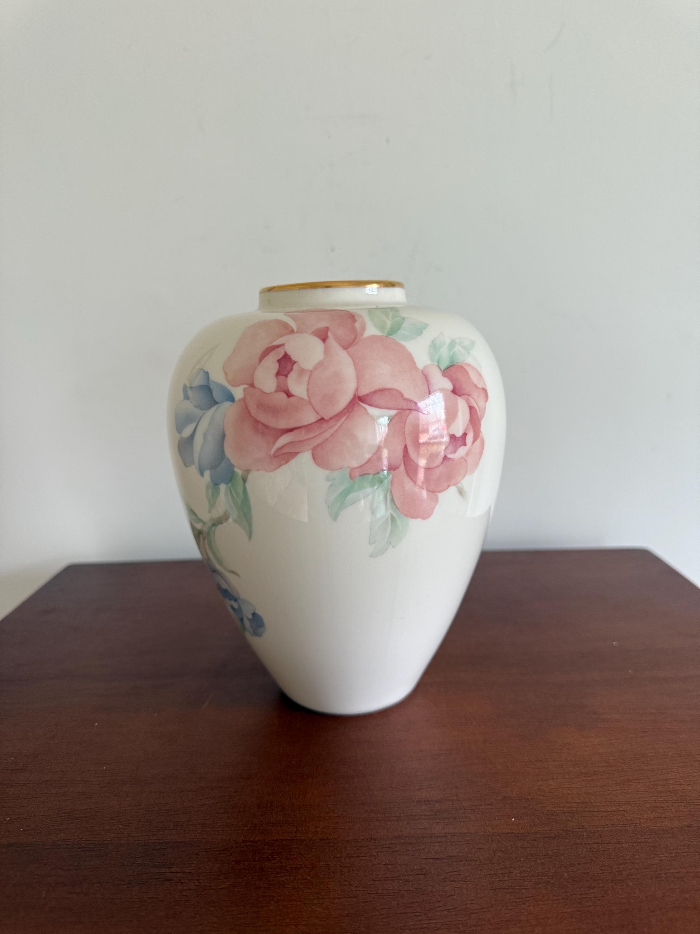 Lenox Chatsworth Pattern With 24K Gold Trim Vase - Etsy