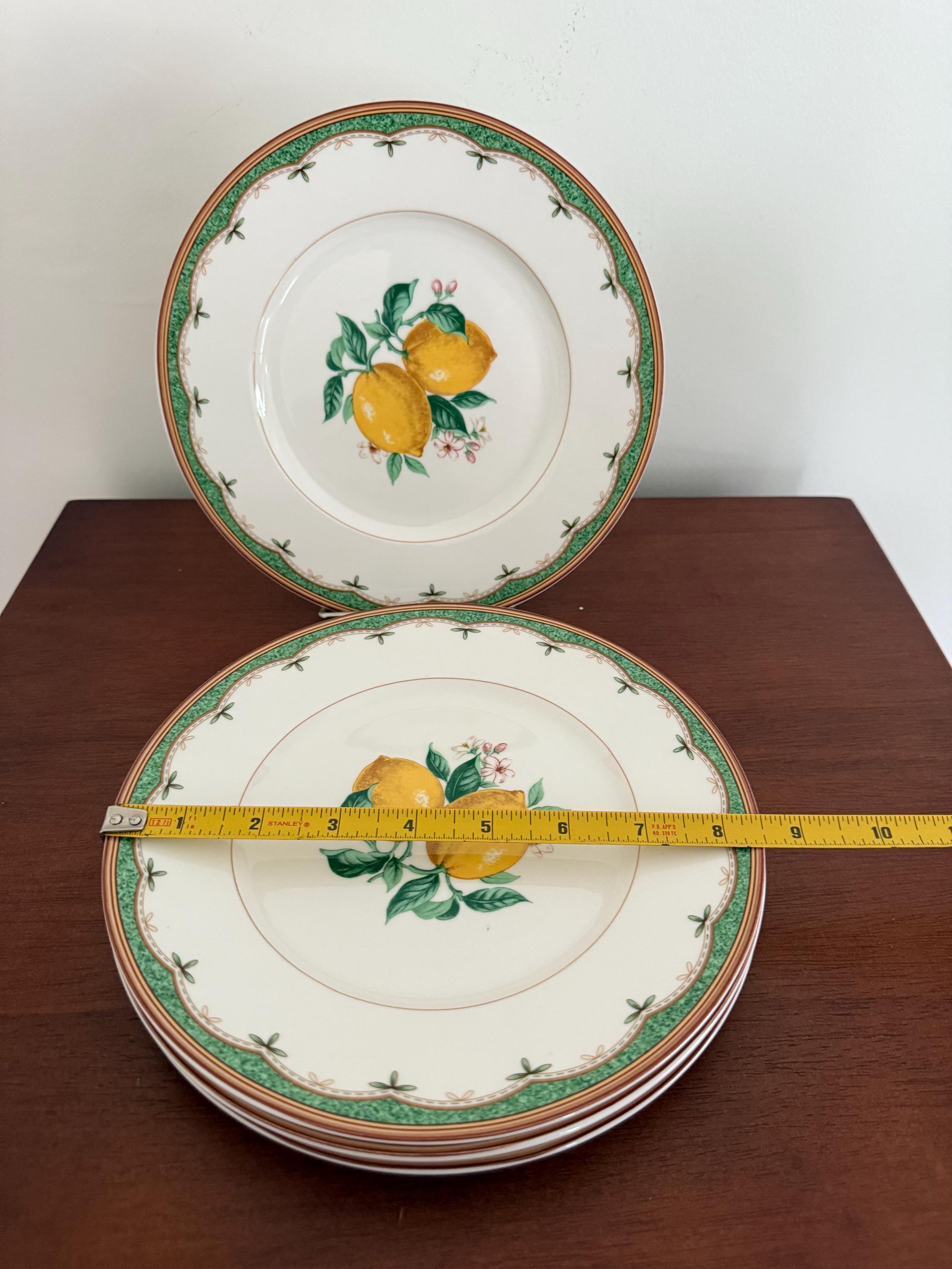 Mikasa お祝いプレート4枚セット Set of 4 Mikasa Lemon Twist Salad Plates - Etsy Canada
